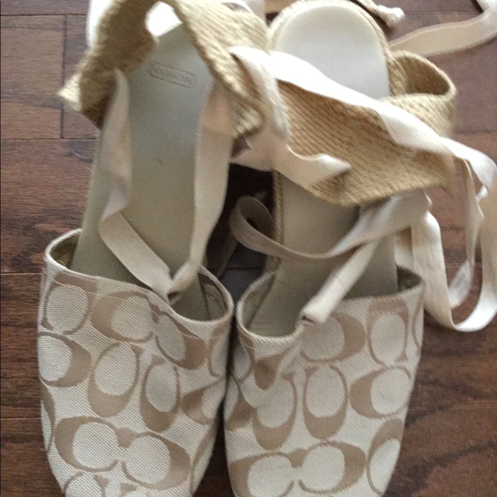 Coach espadrilles (wedges)